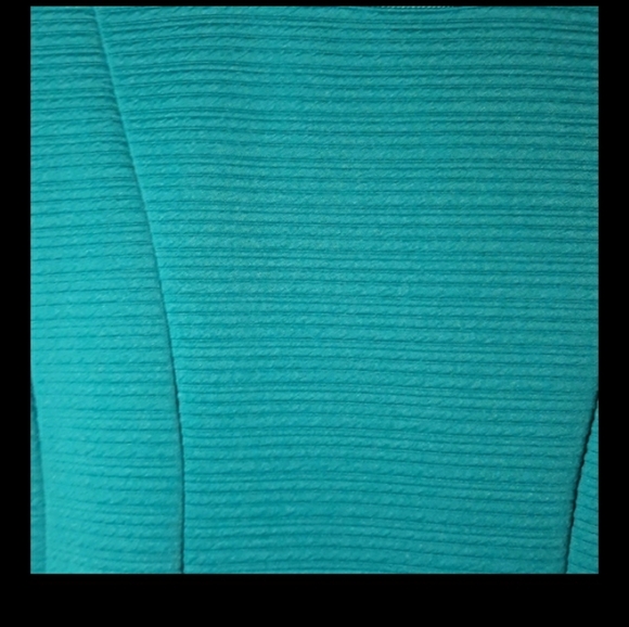 Iz Byer (Size L) Teal Colored Casual Office Jean Day Top - Picture 4 of 6